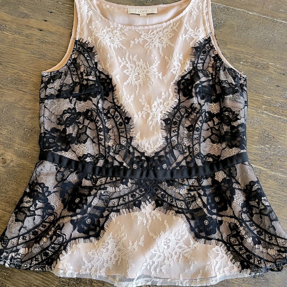 ann taylor LOFT lace top